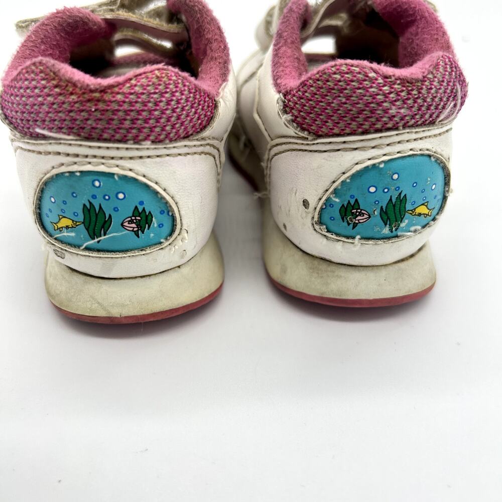 Vintage Little Mermaid Sneakers 90's Ariel Disney Princess Girl Toddler Shoes 3 - Picture 10 of 12